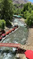 Déjeuner au Cascade d'Ourika à Marrakech au Maroc