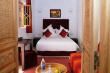 Chambre double en Riad à Marrakech au Maroc