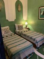 Chambre double riad à Marrakech au Maroc